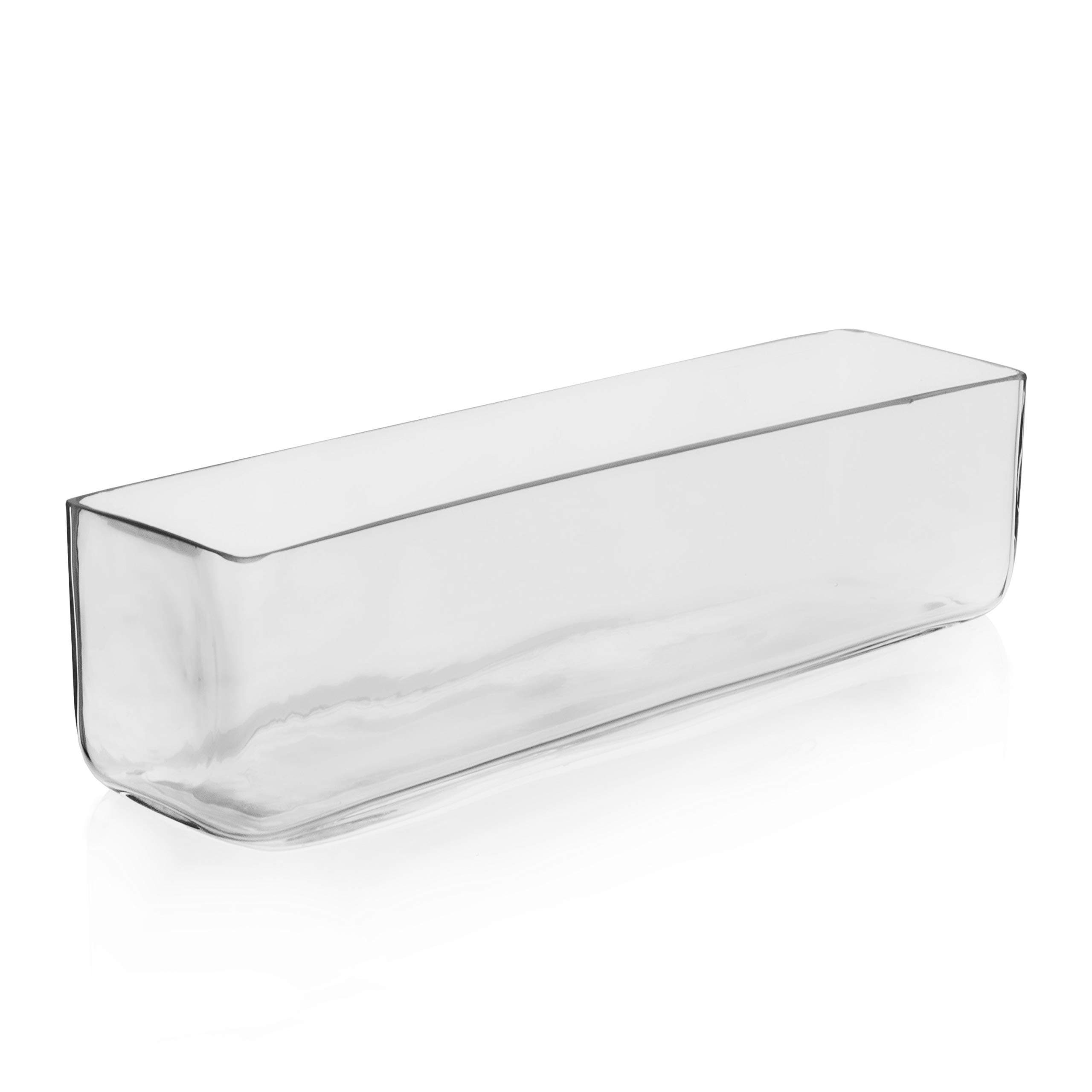 Rectangle Vase. H-4", Open-16" x 4" (1 pc)