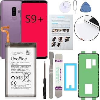 Battery for Galaxy S9+ Replacement, Compatible with Samsung Galaxy S9 Plus SM-G965 All Carriers EB-BG965ABE EB-BG965ABA with Professional Repair Tools Kit