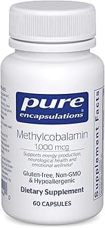 Methylcobalamin 1,000 mcg - Vitamin B12 Supplement to Support Memory & Nerve Health - Premium Vitamin B12 Capsules - 60 Capsules
