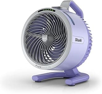 Shark FlexBreeze HydroGo Fan—Ultra-powerful portable fan with indoor + outdoor mist. Corded & cordless, 5 speeds, evaporative misting, Lilac, FA052LV