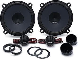 Hertz K 130 Component Speakers 2-Way Audio System with 130 mm Woofer, 24 mm Tweeter, Bluetooth Connectivity, 220W Peak Power, Crossover Included, Black