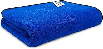 SOFTSPUN Microfiber Bath Towel 1 pc 60x120cm280 GSM Blue! Ultra Absorbent Super Soft & Comfortable Quick Drying for Men & Women Daily Use Pack of 1 Extra Large Size Unisex.