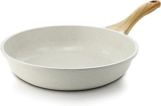 SENSARTE White Ceramic Nonstick Frying Pan (White, 12.5 Inch)