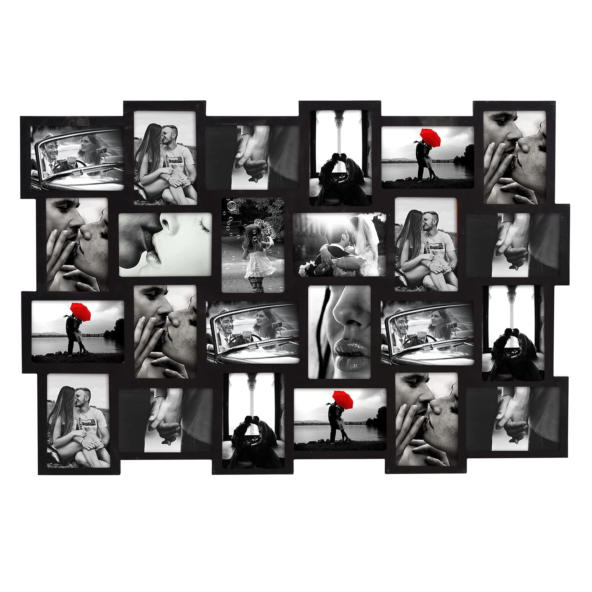 Black photoframe - 24 frames