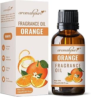 Aromahpure Fragrance Oil | 15 ml | Orange Aroma Oil for Home Fragrance | Best for Aromatherapy | Helps in Meditation | Used in Diffusers, Candles, Air Fresheners, Soaps, IFRA Certified