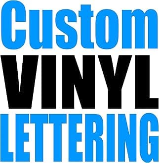 1060 Graphics 4" high Custom Vinyl Lettering - for Cars, Trucks, Boats, Signs, Doors, Windows, Banners, and More (Design Your Own Text Decal Stickers) Letters & Numbers