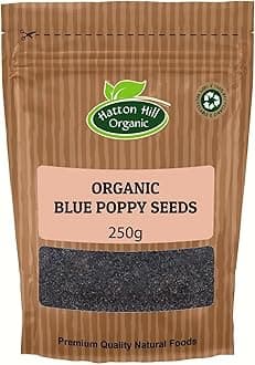 Organic Blue Poppy Seeds 250g by Hatton Hill Organic | Nutty & Versatile Baking Ingredient