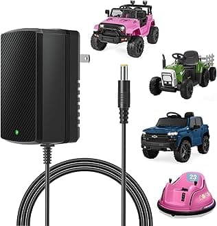 12V Charger for Kids Ride On Car Toys Best Choice for SUV Kid Trax Dynacraft Bumper Kidzone Jeep Tractor 12 Volt Universal Battery Charger