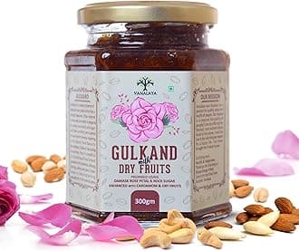 Vanalaya Natural Gulkand Prepared using Sun Cooked Damask Rose along with Dry fruits | Natural | 300 grams