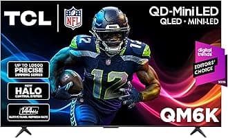 85 Inch Class QM6K Series | Mini LED QLED 4K HDR | 85QM6K, 2025 Model | 120HZ-144HZ High Brightness Smart Google TV Dolby Atmos Onkyo Audio | Voice Remote Alexa Gaming Streaming Television
