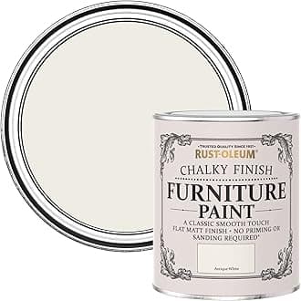 Rust-Oleum Off White Upcycled Furniture Paint in Chalky Finish - Antique White 750ml