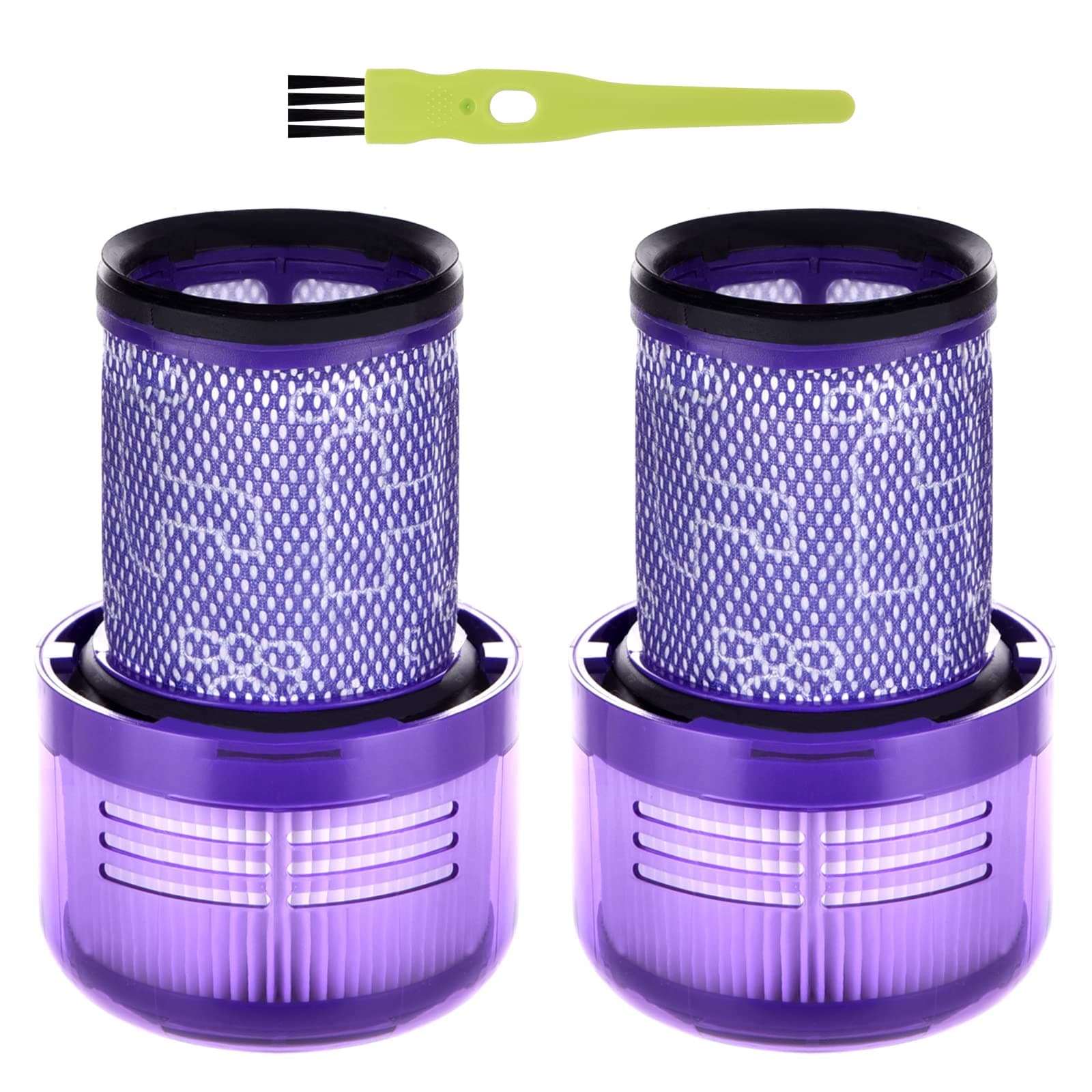 Filter for Dyson V12 Detect Slim Absolute Extra, Replacement Filters for Dyson V12 Slim Vaccuum Cleaner, Replace Part # 971517-01, 2 Pack