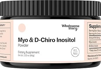 Myo-Inositol & D-Chiro Inositol Supplement Powder for Women | Hormonal Balance & Healthy Ovarian Function Support | Vitamin B8 | Great Alternative to Capsules | 40:1 Ratio | 30 Servings