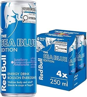 RedBull The Blue Edition- Juneberry flavour - 250 ml - Pack of 4 cans