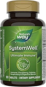 Nature's Way Systemwell Ultimate Immune* with Vitamins C, A, D, Zinc, and Selenium, Multi-System Botanical Blends Including Immune, Respiratory, Digestive & Circulatory, 90 Tablets