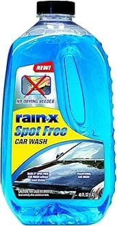 Rain-X 620073-4PK Spot Free Car Wash - 48 Fl Oz - Deep Cleaning, High Foaming Car Wash Soap Provides Shine With No Towel Or Hand Drying Needed, Better Than Any Other Traditional Car Wash Cleaner