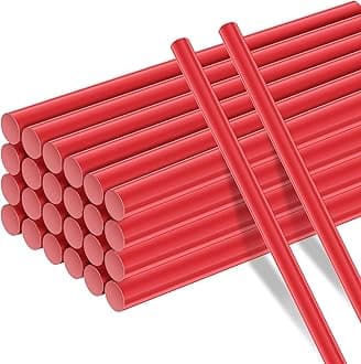20 Pcs Paintless Dent Repair Glue Sticks PDR Glue Hot Glue Sticks Paintless Dent Repair Tool for Car Repair Dent Remover Tool Set (Red)
