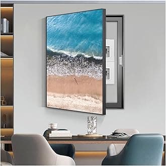 Electrical Panel Cover Decorative, Breaker Box Cover Decorative, Meter Box Decorative Painting, Wall Mounted Hide Fuse Box Cover Cabinet(I,40x50cm/16x20in)