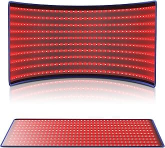 Red Light Therapy Mat Full Body with 400 LEDs, 38.2" x 24" Larger Infrared Red Light Therapy Pad at Home with Timer & Pulsing for Back Shoulder Knee Joint Pain Relief