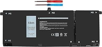 H5CKD Battery 53Wh, Replacement Dell 5406 Laptop Battery for Dell Inspiron 5400 5406 5502 7306 7300 7500 7506 2-in-1 Silver 5300 5301 5401 5409 5501 5502 5509 Latitude 3410 3510 Computer Batteries.