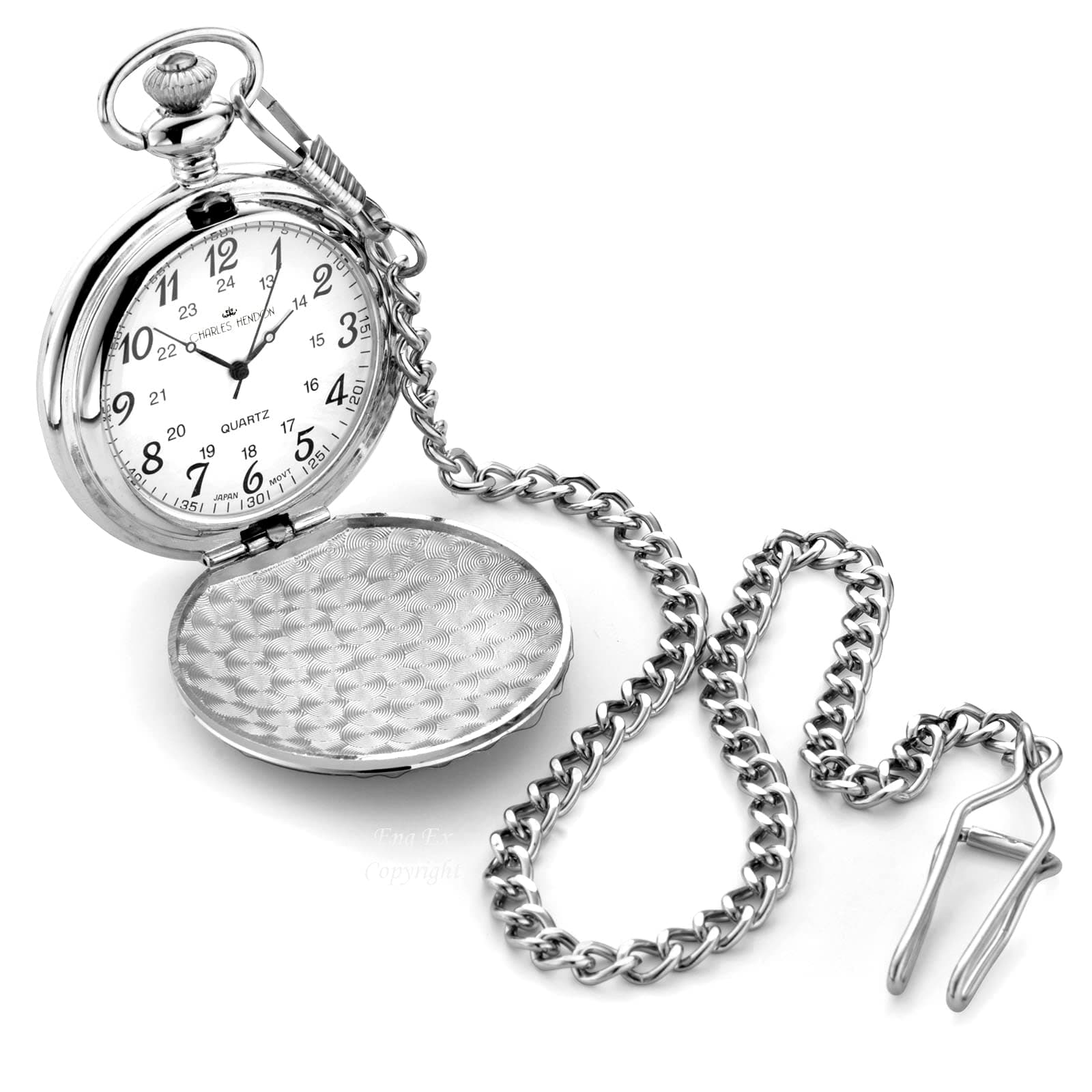 Silver Arabic Pocket Watch
