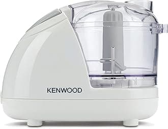 Kenwood Mini Chopper, 0.35 Litre Dishwasher Safe Bowl, 2 Speeds, Rubber Feet for Food Chopper Stability, 300 W, CH180B, Assorted