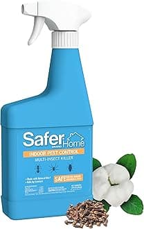 Safer Home Indoor Ready-to-Use Spray - Made with Natural Oils - 24 fl oz - SH110 - Quickly Kills Ant, Fly, Roach, Spider, Silverfish & Flea Indoors - No Harsh Chemicals