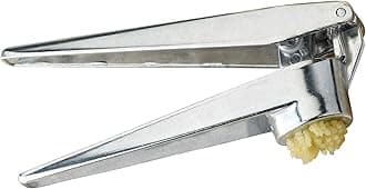 Fantes No-Peel, Self Cleaning Garlic Press, 6.25 x 1-Inches, the Italian Market Original since 1906