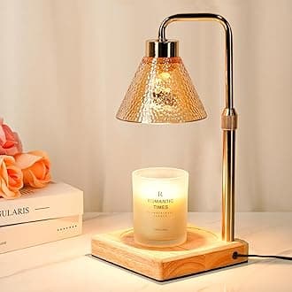 Modern Candle Warmer Lamp, Dimmable Candle Lamp Warmer with Timer, Birthday Gifts for Women Who Have Everything, Valentines Gifts for Her, Adjustable Men's Candle Lamp, Cozy Living Room Bedroom Decor