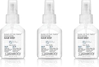 GIOVANNI Shine of the Times Finishing High-Gloss Hair Mist - Anti Frizz, Color Safe, Salon Quality, Cruelty-Free, No Parabens, Infused with Natural Botanical Ingredients - 4.3 oz (3 Pack)