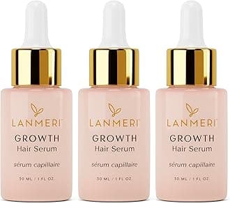 Vegan Hair Growth Serum for Women & Men - Natural Scalp Treatment for Thinning Hair and Hair Regrowth - Fuller-looking, Thicker and Healthier Hair in 90 Days, All Hair Types