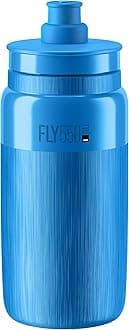 Elite Fly 550ml Bottle (Blue, Textured) – Ultra-Lightweight, High-Performance Cycling Bottle with Ergonomic Grip, Push-Pull Valve, and Pro-Level Design
