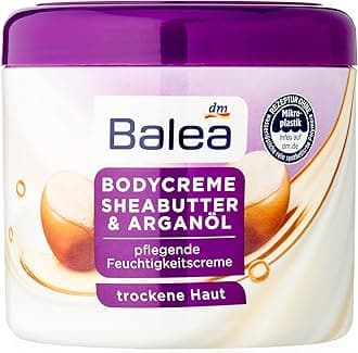 Balea Body Cream Shea Butter with Valuable Argan Oil for Dry Skin (500 ml)