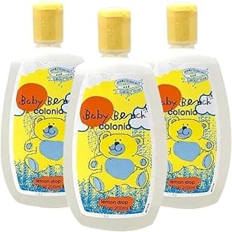 Baby Bench Colonia LEMON DROP COLOGNE | Perfume for Babies, Gentle & Safe, Mild Fragrance | Long-lasting Moisture & Delicate Fragrance | Safe for Mother's Hands & Baby's Skin 200 ml - (Pack of 3).
