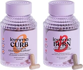 Curb and Burn - Metabolism, Cravings Support & Weight Management with Clinically Studied Chromium Picolinate, Gynostemma, Cinnamon, Green Tea, Vitamin B6 & B12 - Gluten-Free, 60 Count Ea