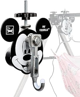 My Cradlle Automatic Baby Cradle Swing Kit for Traditional Jhula | Heavy-Duty Metal, Adjustable Speed, Shock-Proof – 20kg Load, Made in India Black (only Automation kit)(Cradle not Included)