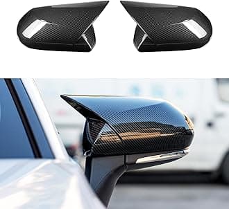 CKE Compatible with Toyota Camry 2026 2025 2024 2023 2022 2021 2020 2019 2018 Accessories Aggressive Look Car Exterior Door Side Rearview Mirror Guard Cover Trim Caps -Carbon Fiber Style