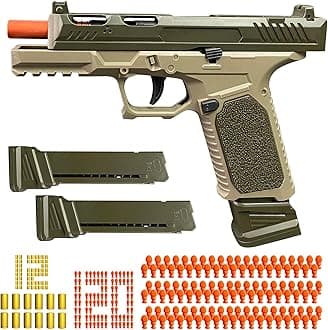 Toy Gun, Semi-Automatic Shell Ejecting Toy Gun Pistol Automatic Reloading for Kid, Shooting Games Educational Model Toy Pistol to Cool Toys Gifts for Boys & Girls Ages 6+