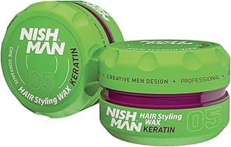 Hair Styling Hair Wax Keratin: Gloss Finish | Volume | Strong Hold | Shine Hair Style | Re-Stylable Wax for Men (149g/150ml)