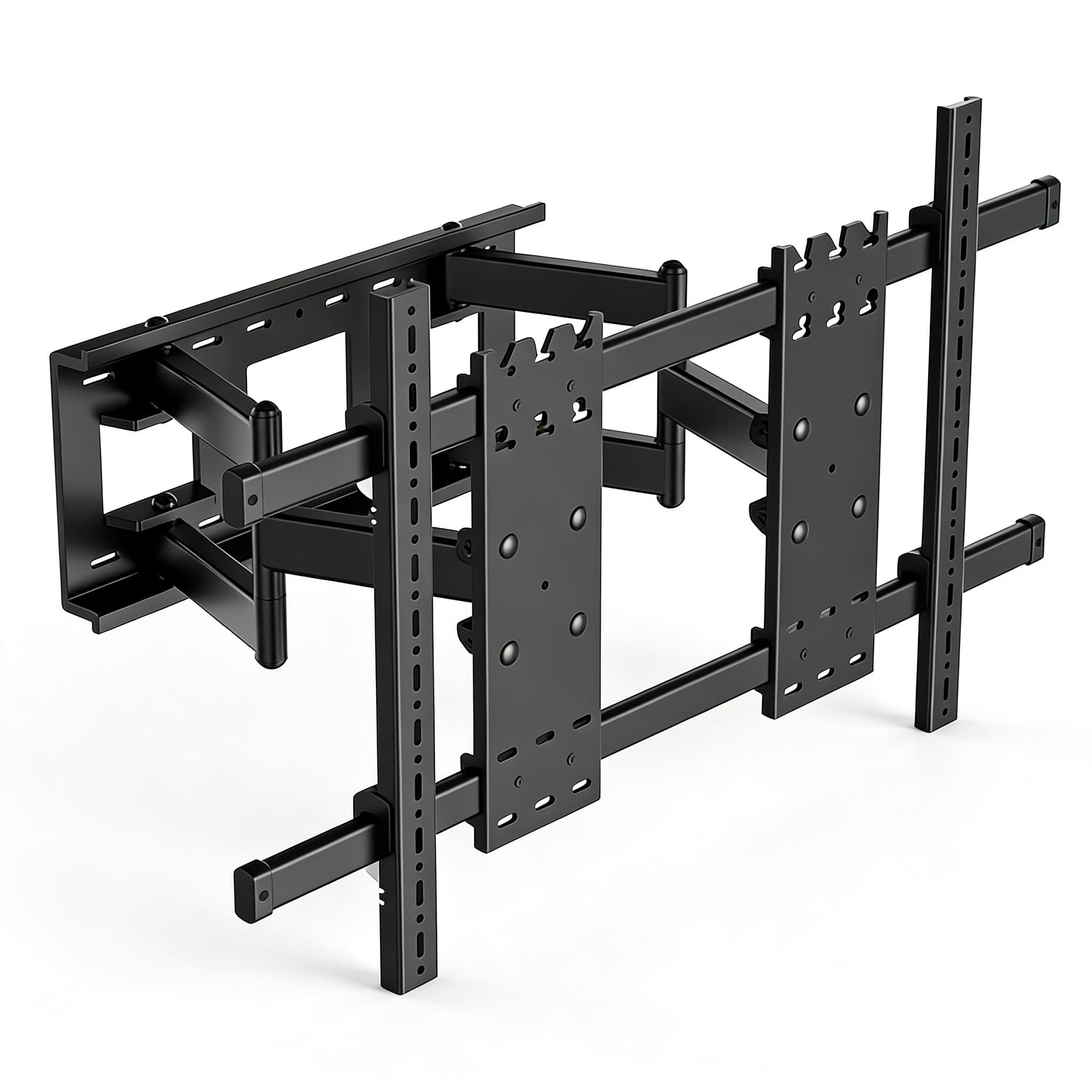 98 100 TV Wall Mount 70 to 120 inch Heavy Duty Large Screen Full Motion Bracket, with Swivel and Tilt, up to 287 Lbs, Max VESA 1000x600mm, Black, DY1000