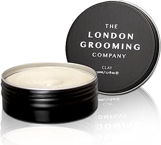 The London Grooming Company Hair Clay For Men | Firm All-Day Hold | Matte Finish | Easy To Wash Out | 1.7 Fl Oz (50ml)