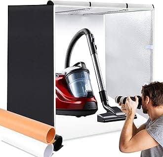Light Box Photography, PULUZ 31'' Portable Photo Studio Light Box with 156 LED Lights ＆3 Color Backdrops Professional Photography Lighting Tent Kit for Big Product Photography Lightbox