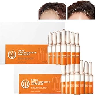 Liasc FINAS Prestig Hair-Regrowth Ampoules,Liasc Hairmuch Hair Growth Ampoule Serum Lotion,Biotin Hair Growth Serum,Hair Loss Thickening Regrowth for Thinning Hair (14 pcs/2 boxes)