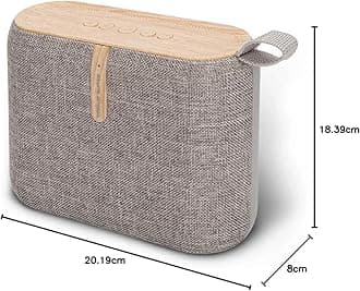atune analog Bluetooth Speaker, Portable Wireless Speakers for 6Hour Playtime, Clear Stereo Sound & Enhanced Bass, Speaker with Built-in Microphone, Fit for Home, Outdoors, Travel