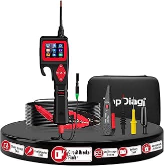 P200 Power Circuit Probe Kit - Automotive Circuit Tester with 2024 Online Update, 9~30V Voltage Range, Multimeter, Relay Test, Fuel Injector Tester, Activating Component, Oscilloscope Mode