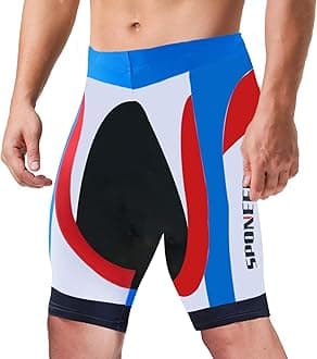 sponeed Men's Cycling Shorts Padded Bicycle Riding Pants Bike Biking Clothes Cycle Wear Tights