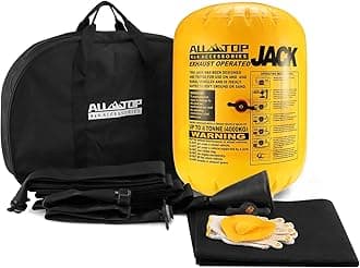 ALL-TOP Off-Road Exhaust Air Jack - 4000kg/8800lbs, 78cm/31inch Lift - Fit Air Compressor & Exhuast