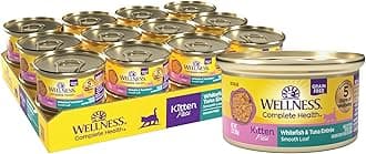Complete Health Pate Kitten Wet Cat Food, Natural, Protein-Rich, Grain-Free, 3 Ounce, 24 Pack, (Whitefish & Tuna)
