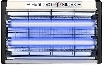 Mafiti Fly Killer,Fly Zapper Indoor Mosquito Zapper Attracting Flies with UV Light 20W for Kitchen,Home,Indoor Garden Yard Commercial or Domestic Usage-Black