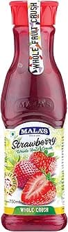 Mala's, Whole Crush 750ml, Strawberry, 750 Millilitre
